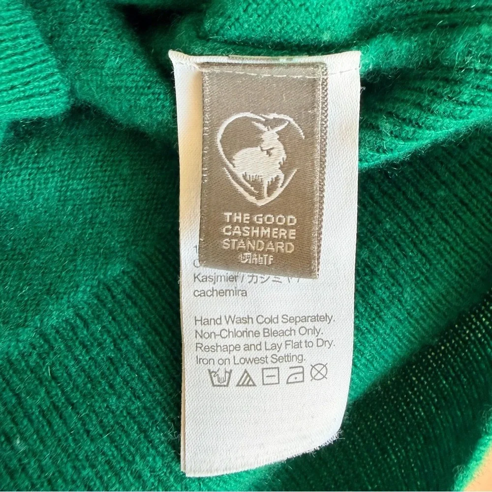 J. Crew Kelly Green Cashmere Crew Neck Sweater | XS